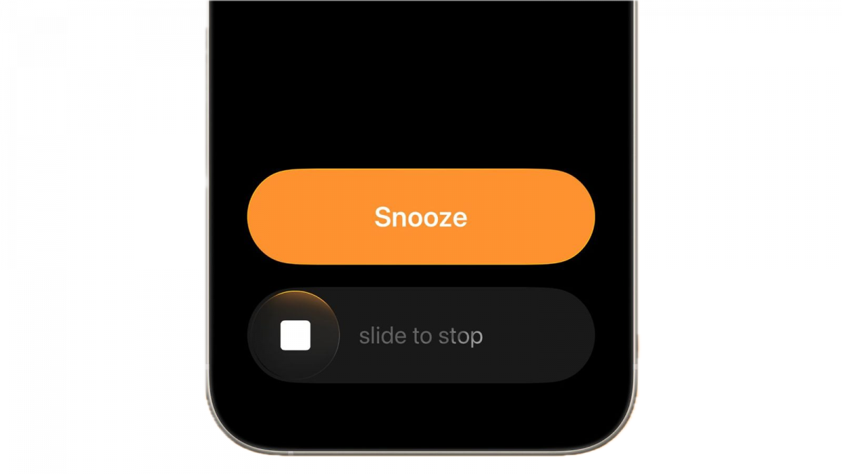 iOS 26.1 beta 2 on muuttanut herätyksen lopettamispainikkeen vaatimaan pyyhkäisyä.