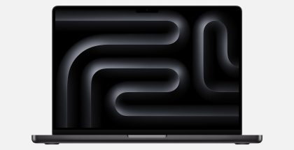 Kuvassa tähtimusta 14 tuuman MacBook Pro M5:llä.