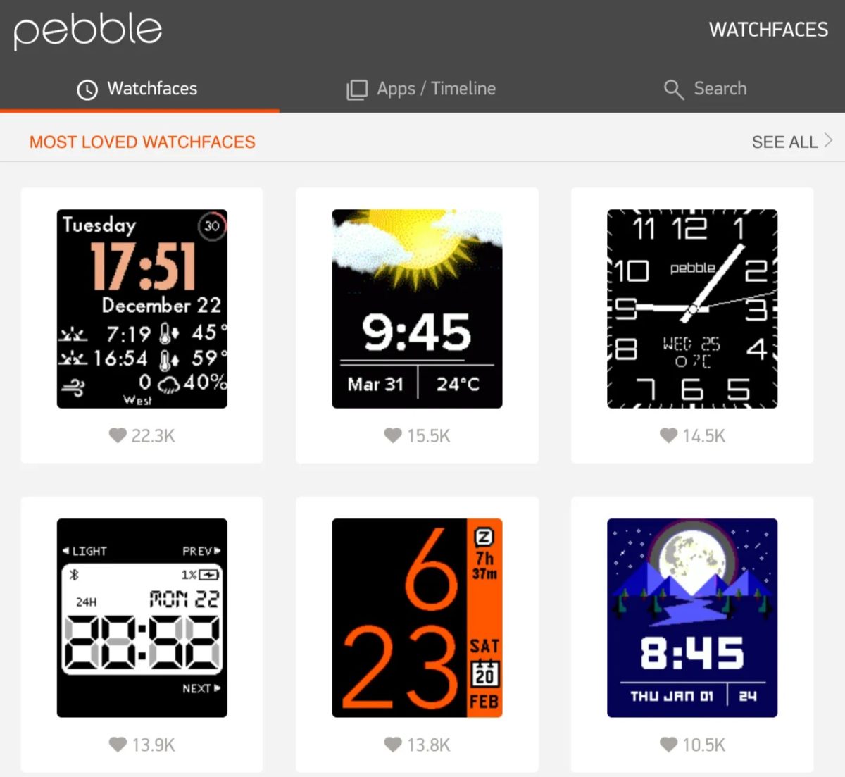 Pebble Appstore julkaistiin uudelleen.