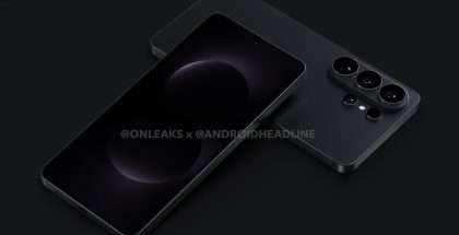 Samsung Galaxy S26 Ultran mallinnos. Kuva: OnLeaks / Android Headlines.