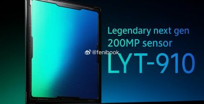 Sonyn uusi 200 megapikselin LYT-910-kamerakenno nousi esille huhuissa. Kuva: fenibook / X.