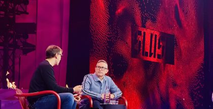 Lifeline Venturesin perustajapartneri, Ouraan jo vuonna 2014 sijoituksen tehnyt Timo Ahopelto keskusteli Ouran toimitusjohtajan Tom Halen kanssa Slush 2025 -tapahtumassa.