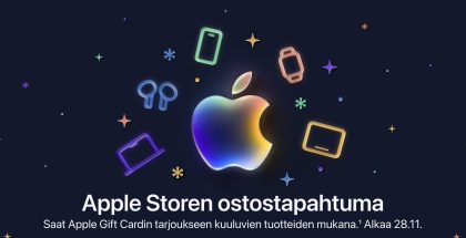 Apple Storen ostostapahtuma -kampanja on voimassa 28. marraskuuta - 1. joulukuuta 2025.