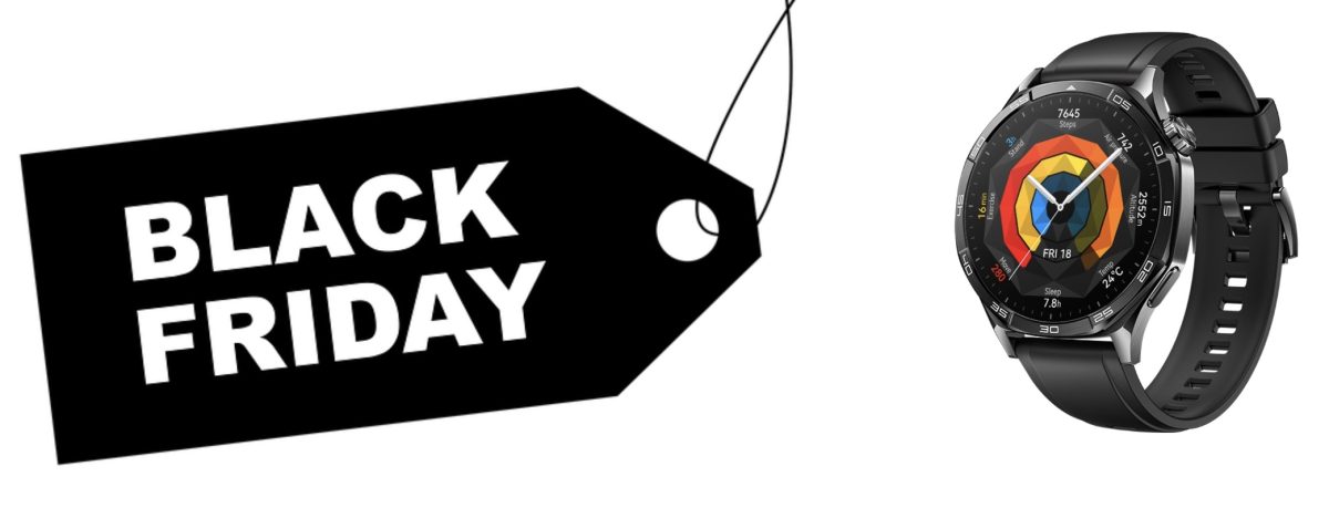 Black Friday -tarjouksista löytyy runsaasti älykelloja. Kuvassa Huawei Watch GT 5, 46 mm.