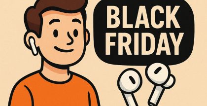 Nappikuulokkeet ovat Black Fridayn hittejä. Kuva: ChatGPT.