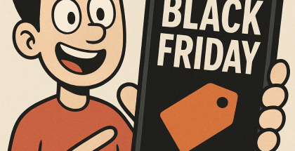 Älypuhelimet ovat yksi Black Fridayn suosituimmista ellei suosituin tuotekategoria. Kuva: ChatGPT.