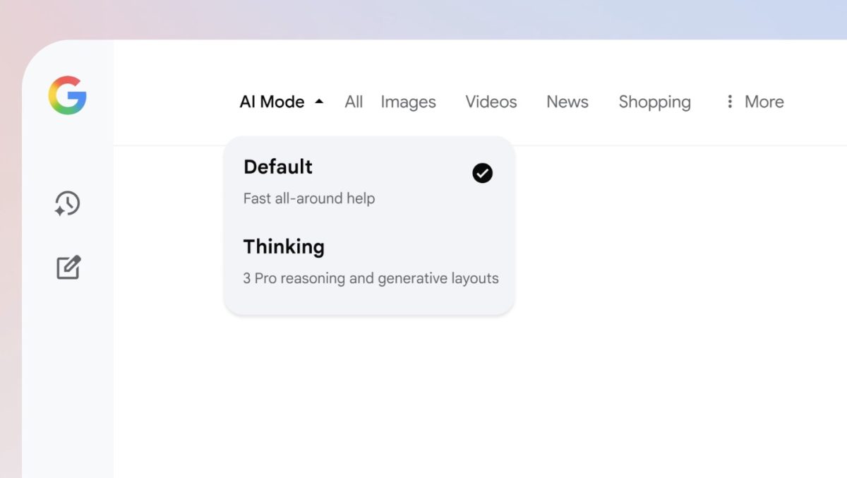 Gemini 3 Pro tulee käyttöön myös AI-tilassa, mutta aluksi vain Yhdysvalloissa.