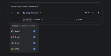 Geminin Deep Research voi nyt hyödyntää Gmail- ja Google Drive -tietoja.