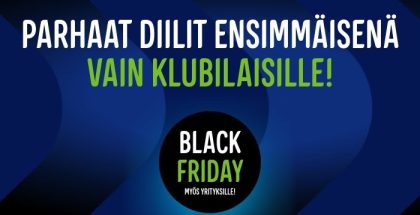 Gigantin Black Friday -tarjoukset tulevat saataville ensimmäisenä klubilaisille.