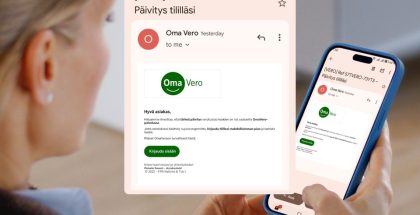 Esimerkiksi tällaisella viestillä huijataan OmaVeron nimissä. Kuva: Suomen Telemarkkinointiliitto.