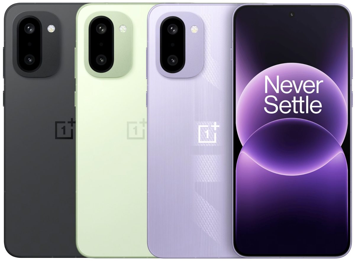 OnePlus Ace 6T eri väreissä.