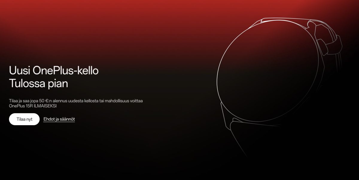 Uusi OnePlus-älykello tulossa pian.