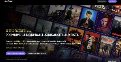 SkyShowtimen saa nyt halvemmalla.