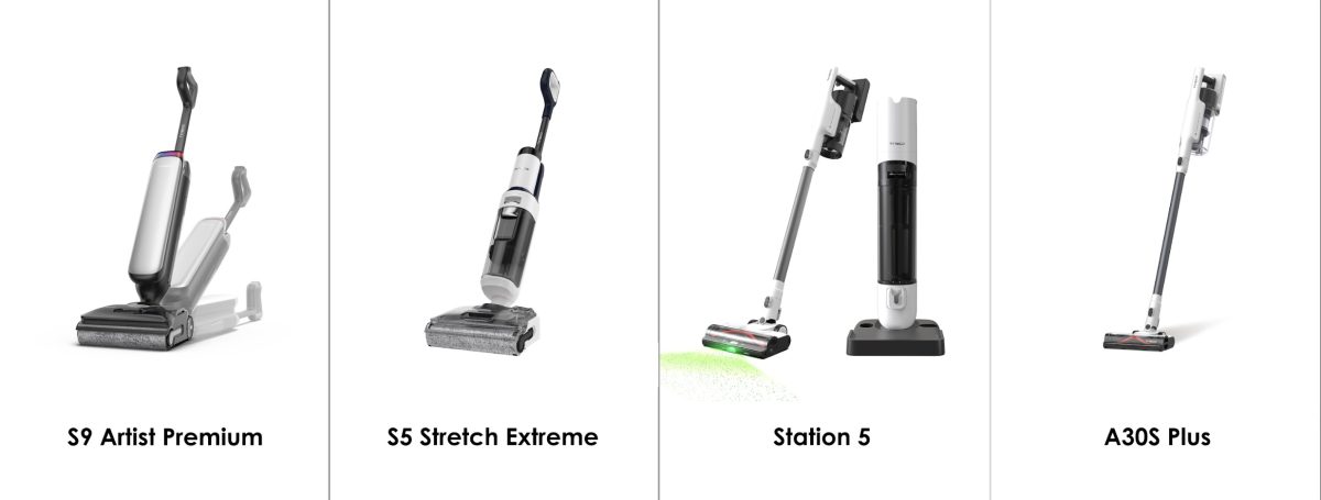 Tuotevalikoimaan kuuluu myös märkä-kuivaimureita sekä yksinkertaisia varsi-imureita.