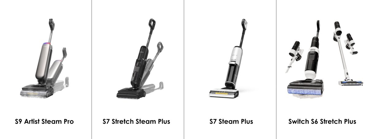 Tinecon tuotteisiin lukeutuu 3-in-1-siivouslaitteita sekä muuntautuva vaihtoehto.