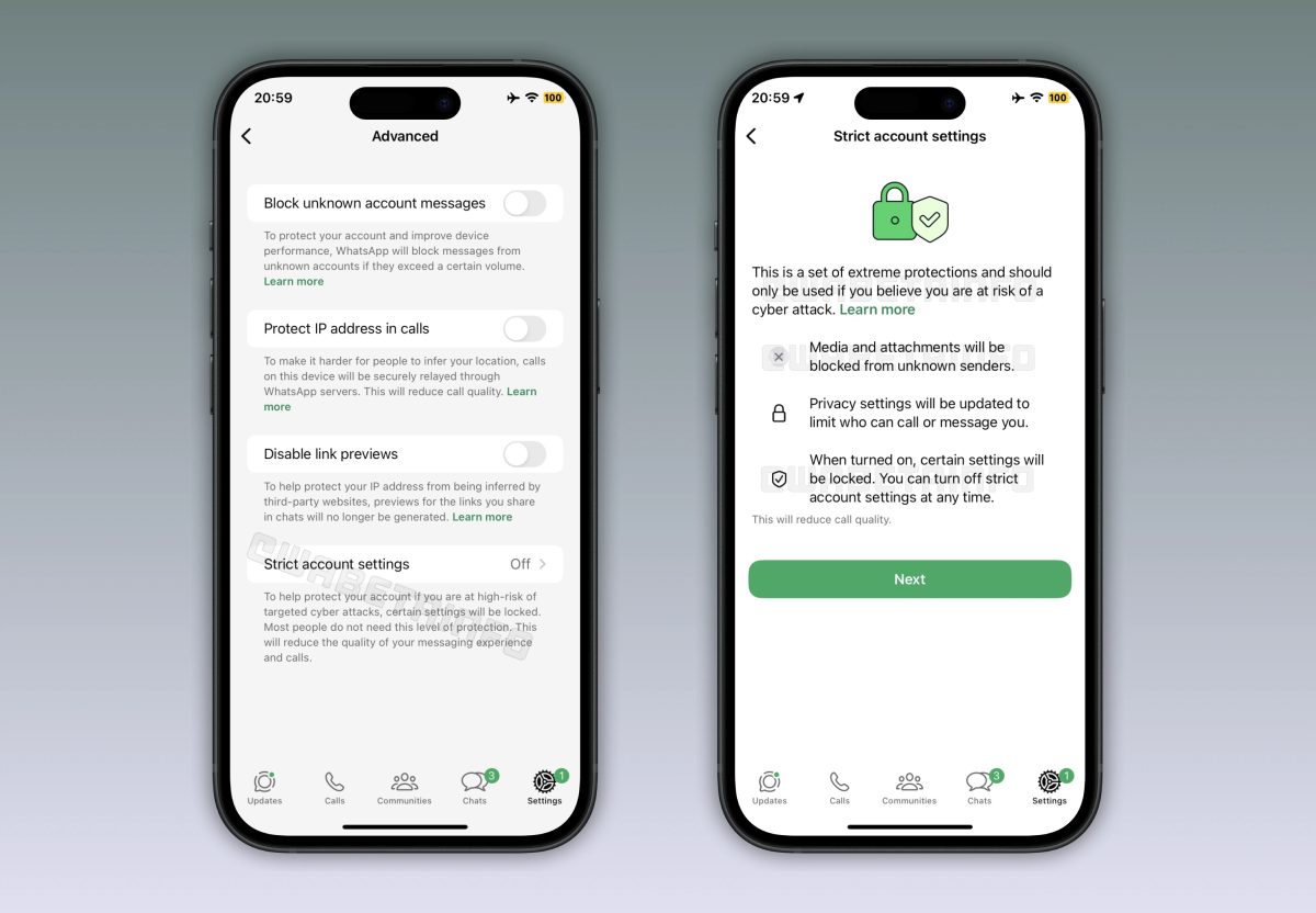 WhatsAppiin on tulossa uusi asetus. Kuva: WABetaInfo.