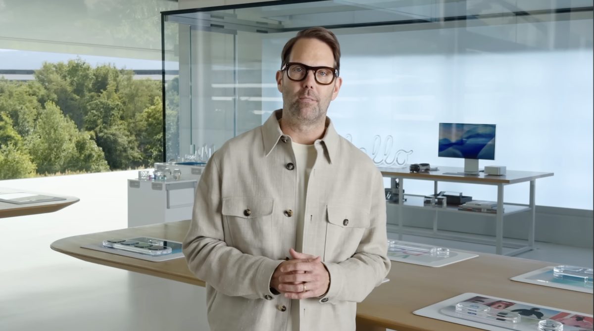 Alan Dye Applen WWDC25-tapahtuman videolla.