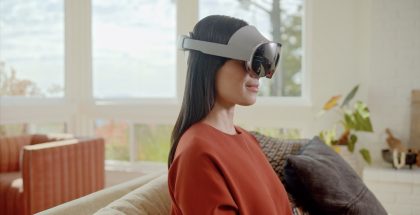 Android XR -laite Samsung Galaxy XR käytössä.