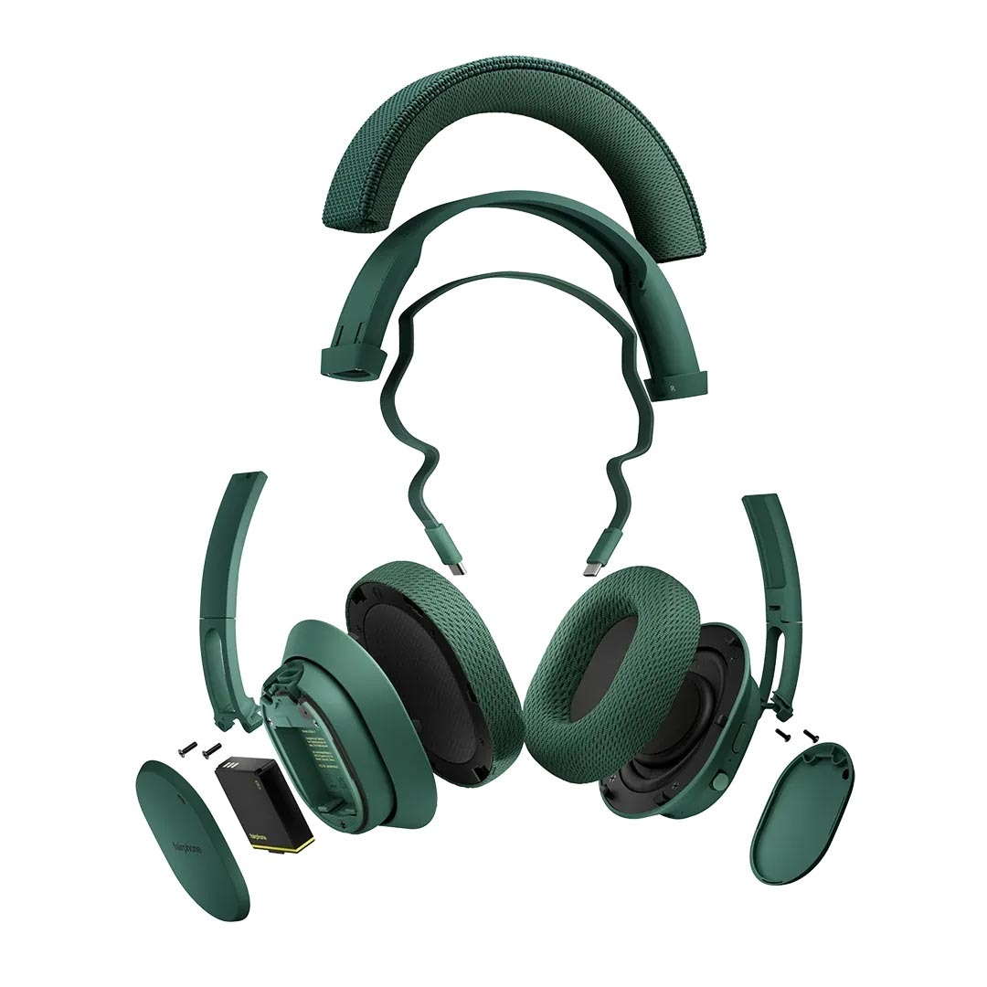 Toisenkin sukupolven Fairbuds XL -kuulokkeet ovat helposti korjattavissa modulaarisen rakenteen ansiosta.