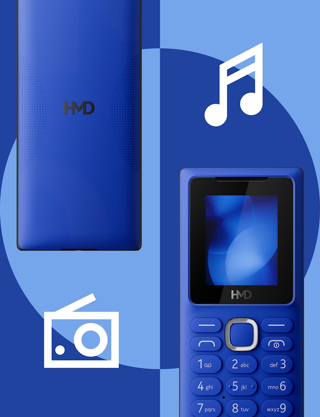 HMD 101 sisältää FM-radion lisäksi myös MP3-soittimen.