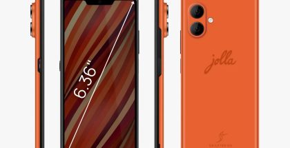 Uusi Jolla Phone eri kuvakulmista.