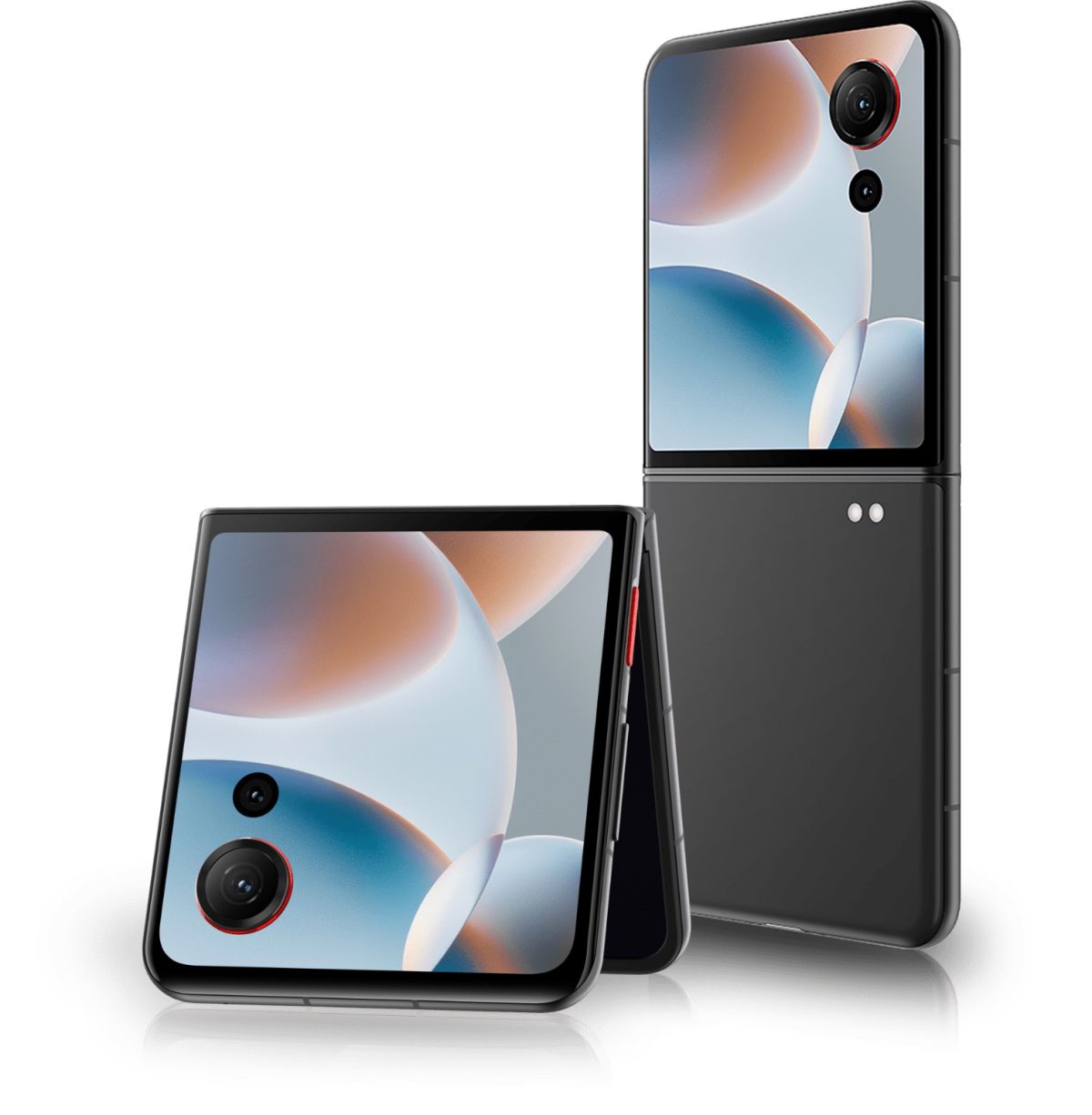 Nubia Flip 3 mustana.