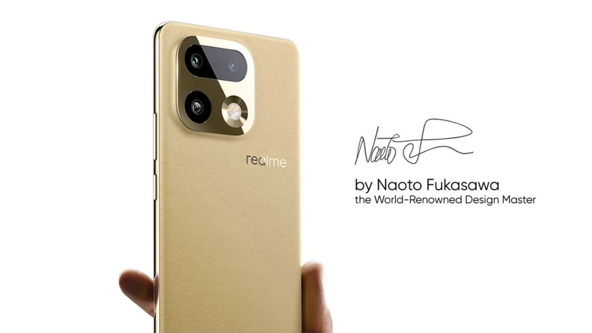 Realme 16 Pro Master Gold -värissä.