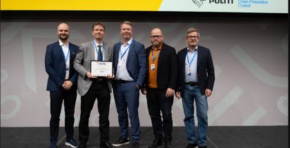 Kuvassa Suomen voittoisa tiimi Kööpenhaminassa. Vasemmalta Jussi Larvanto, Lauri Isotalo, Karri Jäkkö, Markus Alanko ja Aarne Kinnunen. Kuva: DKR.