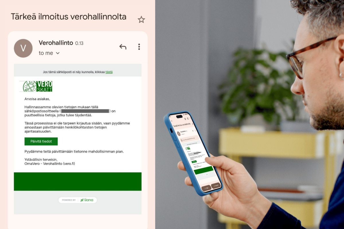 Huijarit pyrkivät hyödyntämään viranomaisten, kuten verottajan, nimeä huijauksissa. Kuva: Suomen Telemarkkinointiliitto.