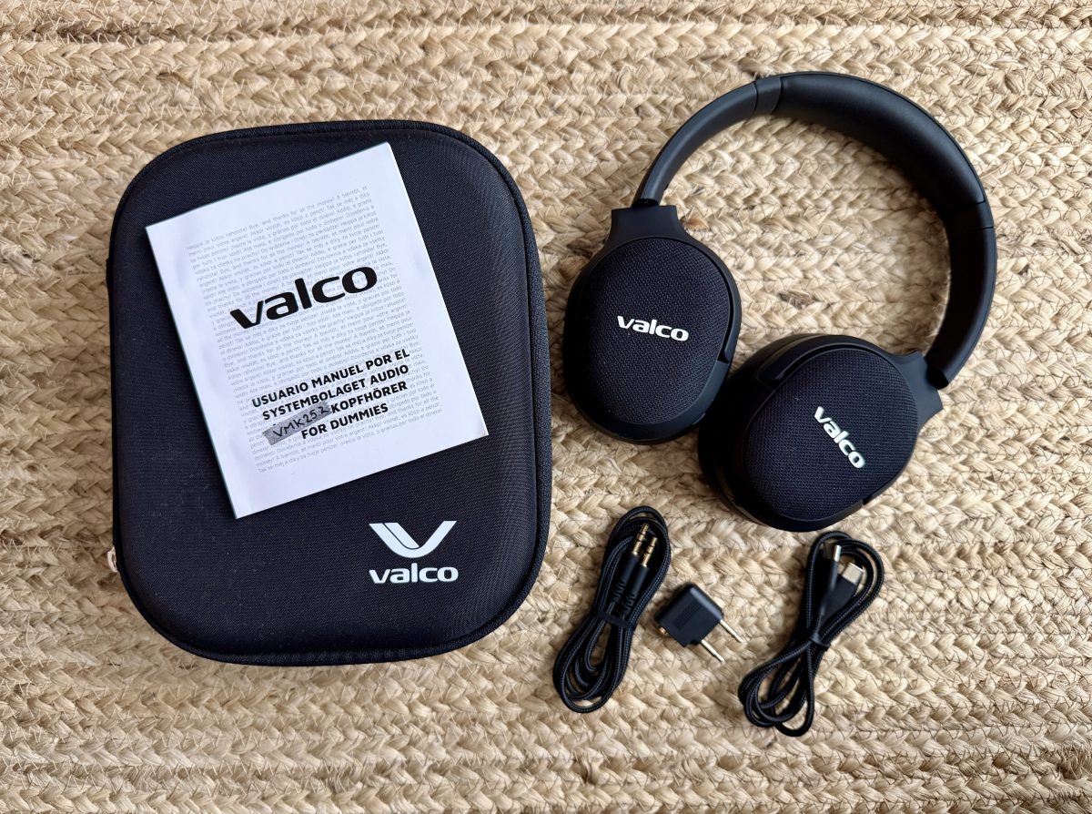 Valco VMK25.2:n myyntipakkauksen sisältö.