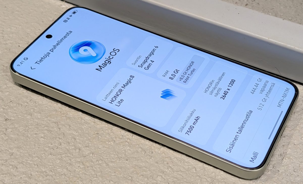 Magic OS 9 perustuu Android 15 -ohjelmistoversioon.