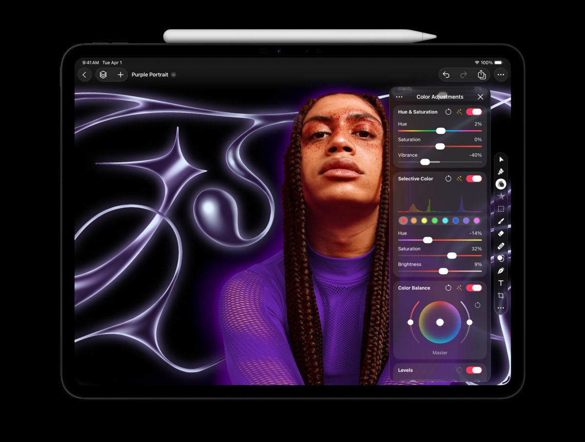 Pixelmator Pro iPadille.