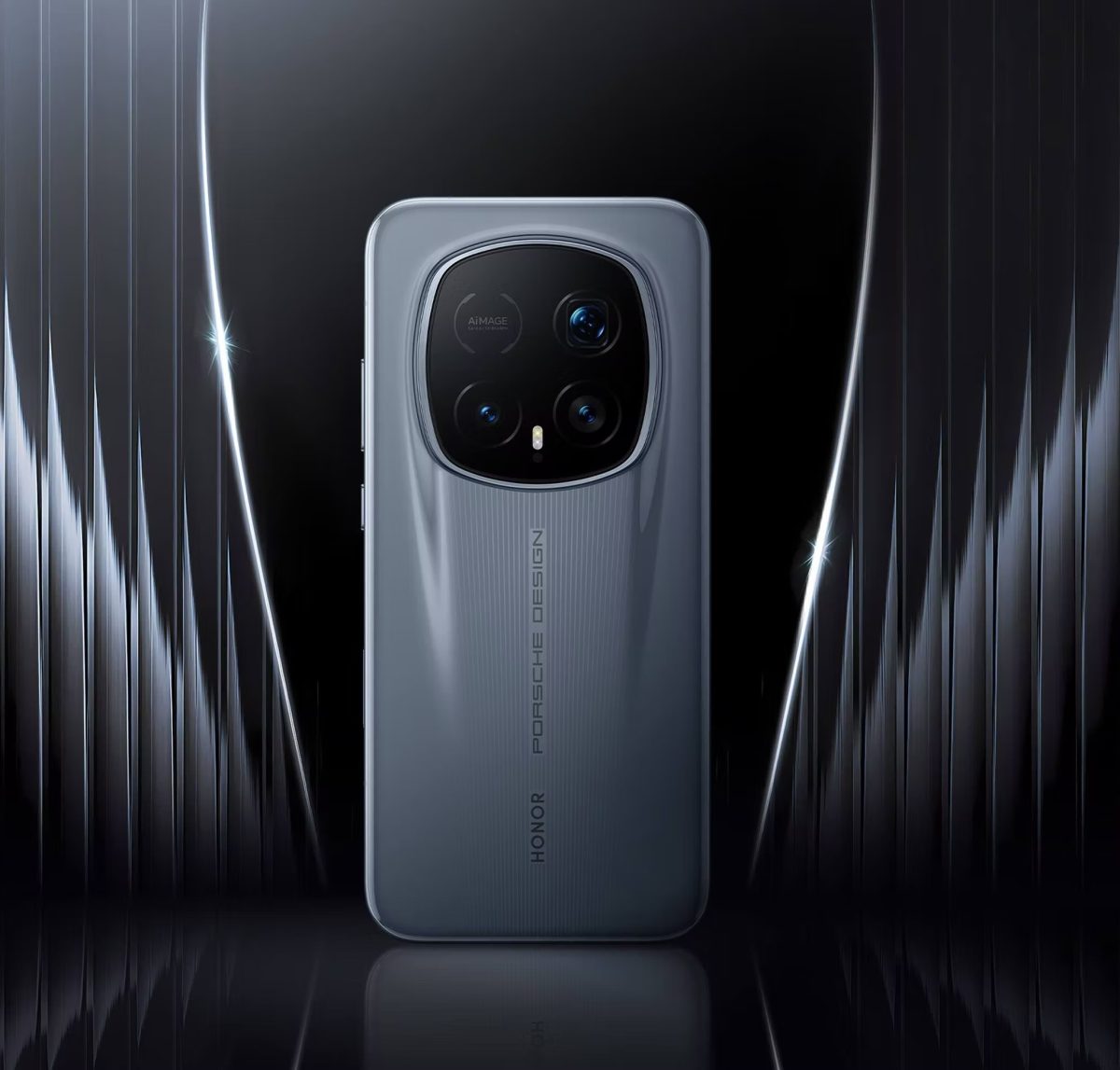 Honor Magic8 RSR Porsche Design Slate Grey -värissä.