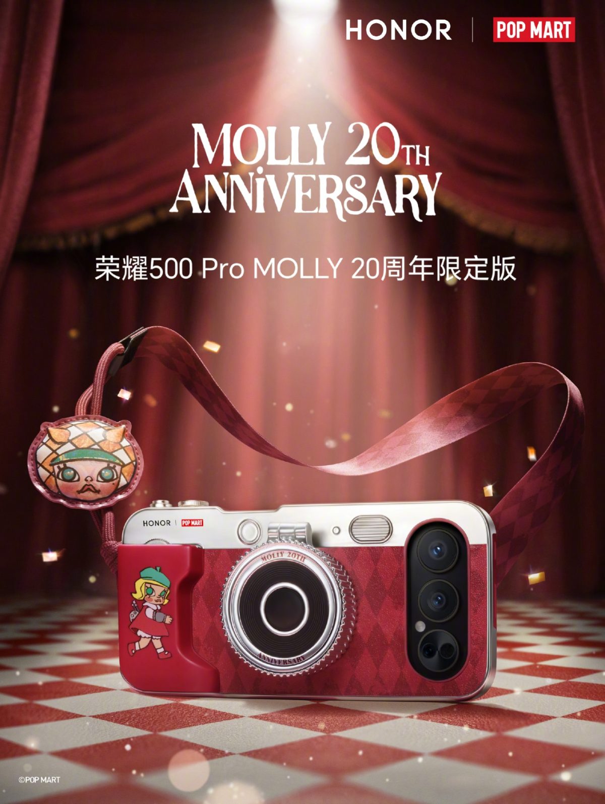Honor 500 Pro Molly 20th Anniversary Limited Edition suojakuoren kanssa.
