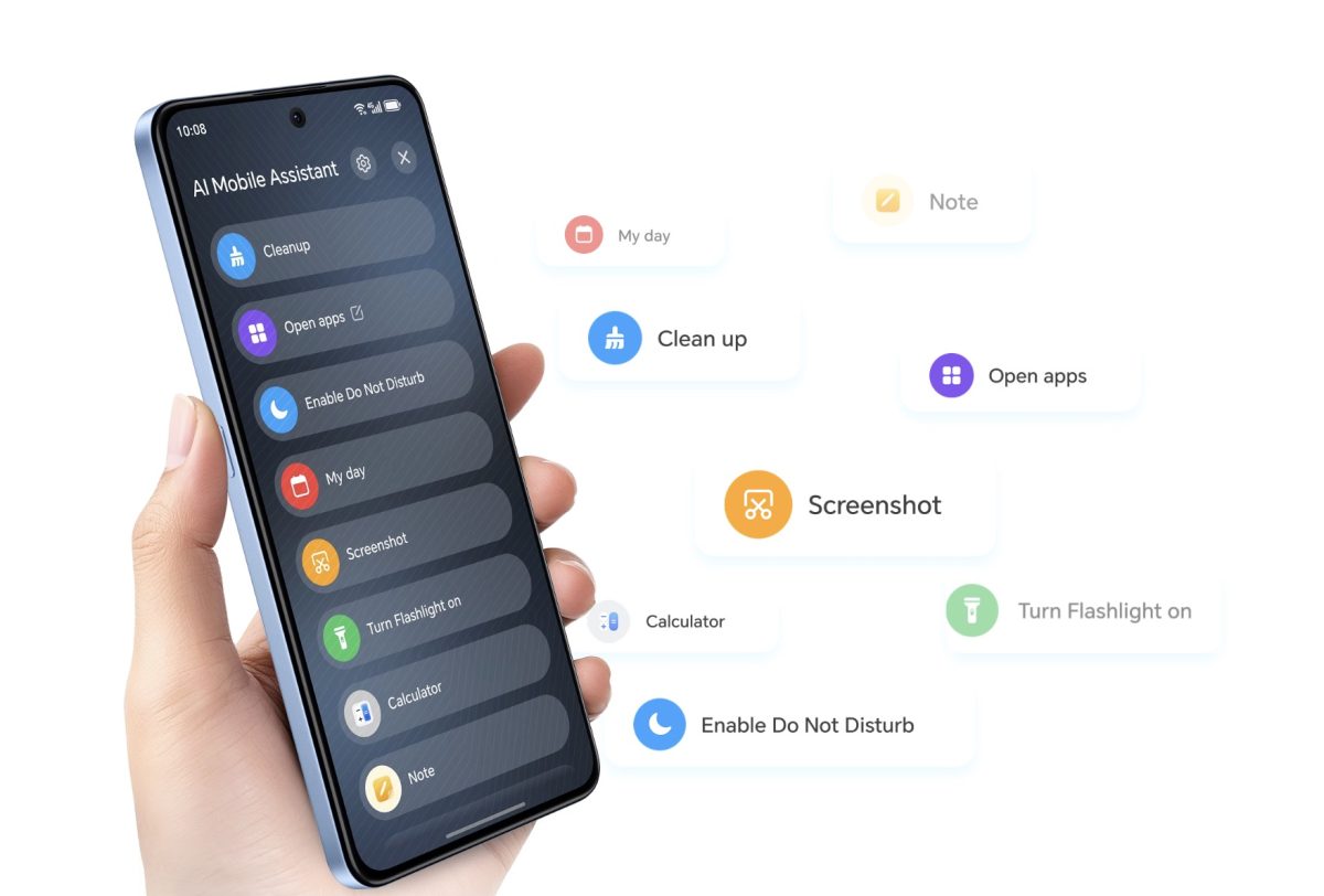 Honor X8d:n sivulta löytyy AI-toimintopainike.
