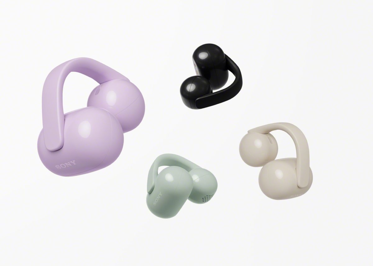 Sony LinkBuds Clip -kuuloke eri väreissä.