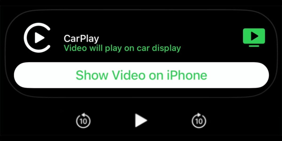 CarPlay on saamassa videotuen.