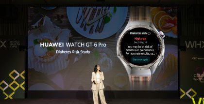 Huawei esitteli uutta diabetes-riskistä kertovaa ominaisuutta Dubaissa.