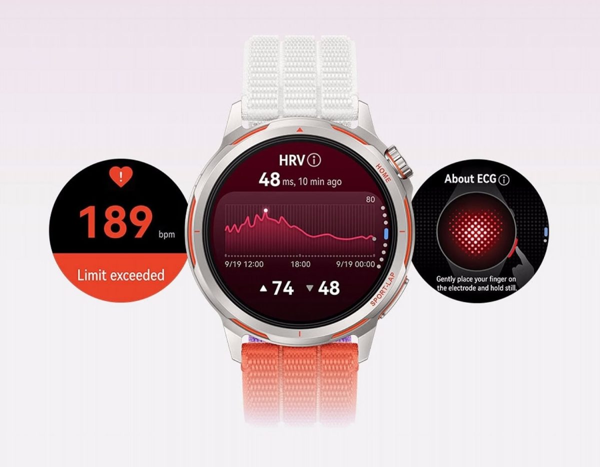 Huawei Watch GT Runner 2 tukee monipuolisia mittauksia.