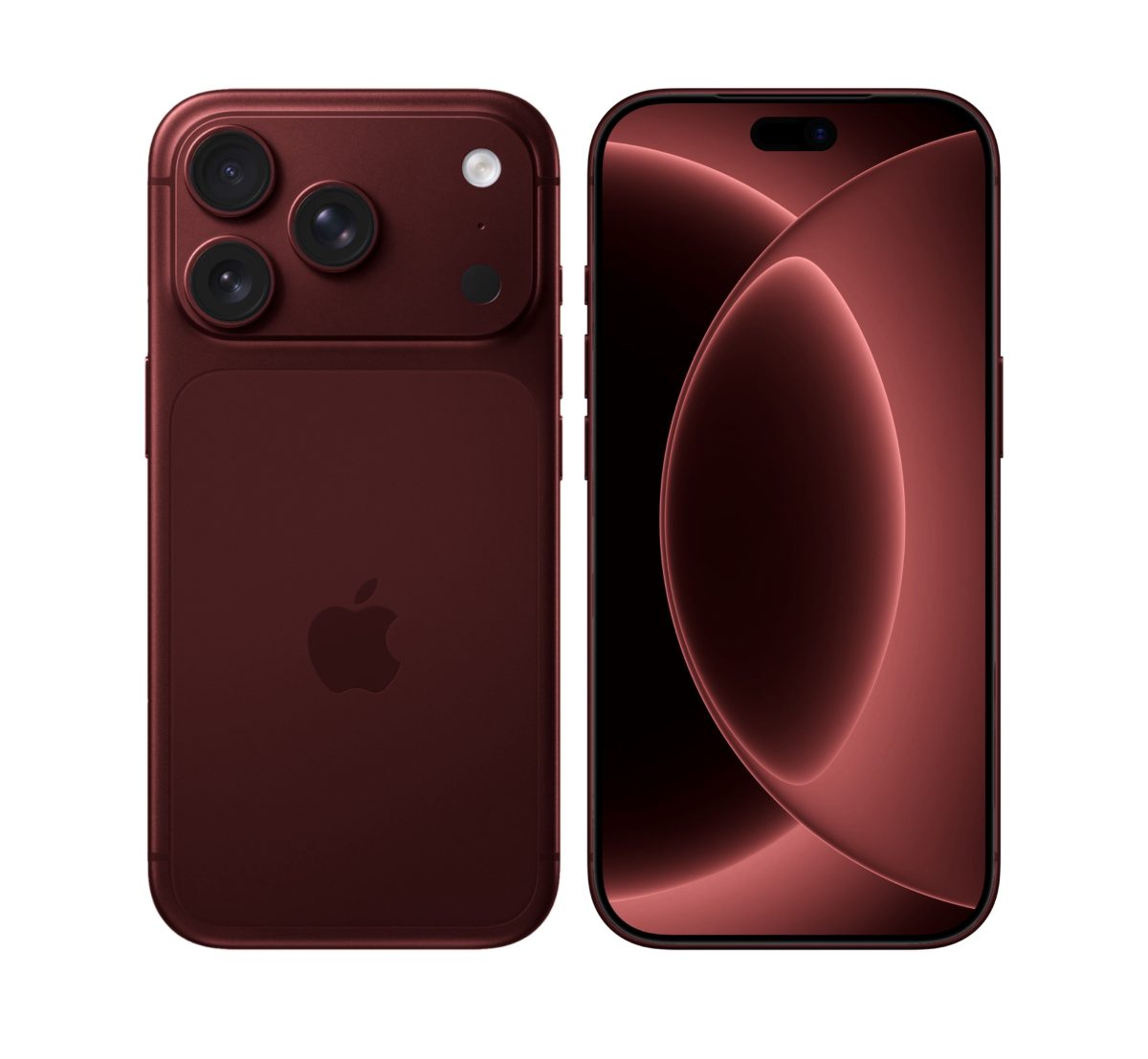 Näyttääkö iPhone 18 Pron uusi syvänpunainen väri tältä? Kuva: Apple Hub.