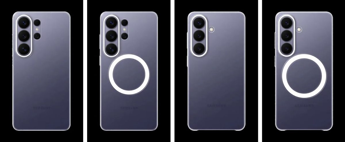 Samsung Galaxy S26 -puhelimille on tulossa suojakuoria magneeteilla ja ilman. Kuvat: Nieuwemobiel.