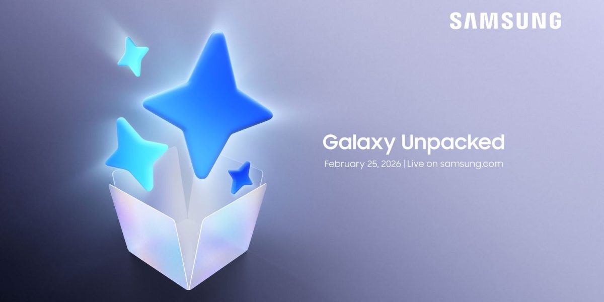 Samsungin vuoden 2026 ensimmäinen Galaxy Unpacked -julkistustilaisuus järjestetään 25. helmikuuta.