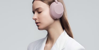 Sony WH-1000XM6, Sand Pink.