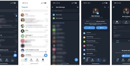 Telegramin uudistunut Androi-sovellus. Kuvat: 9to5Google.