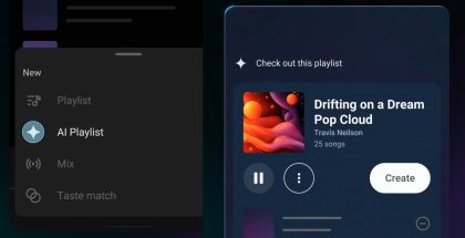 YouTube Music päivittyy AI Playlist -toiminnolla.