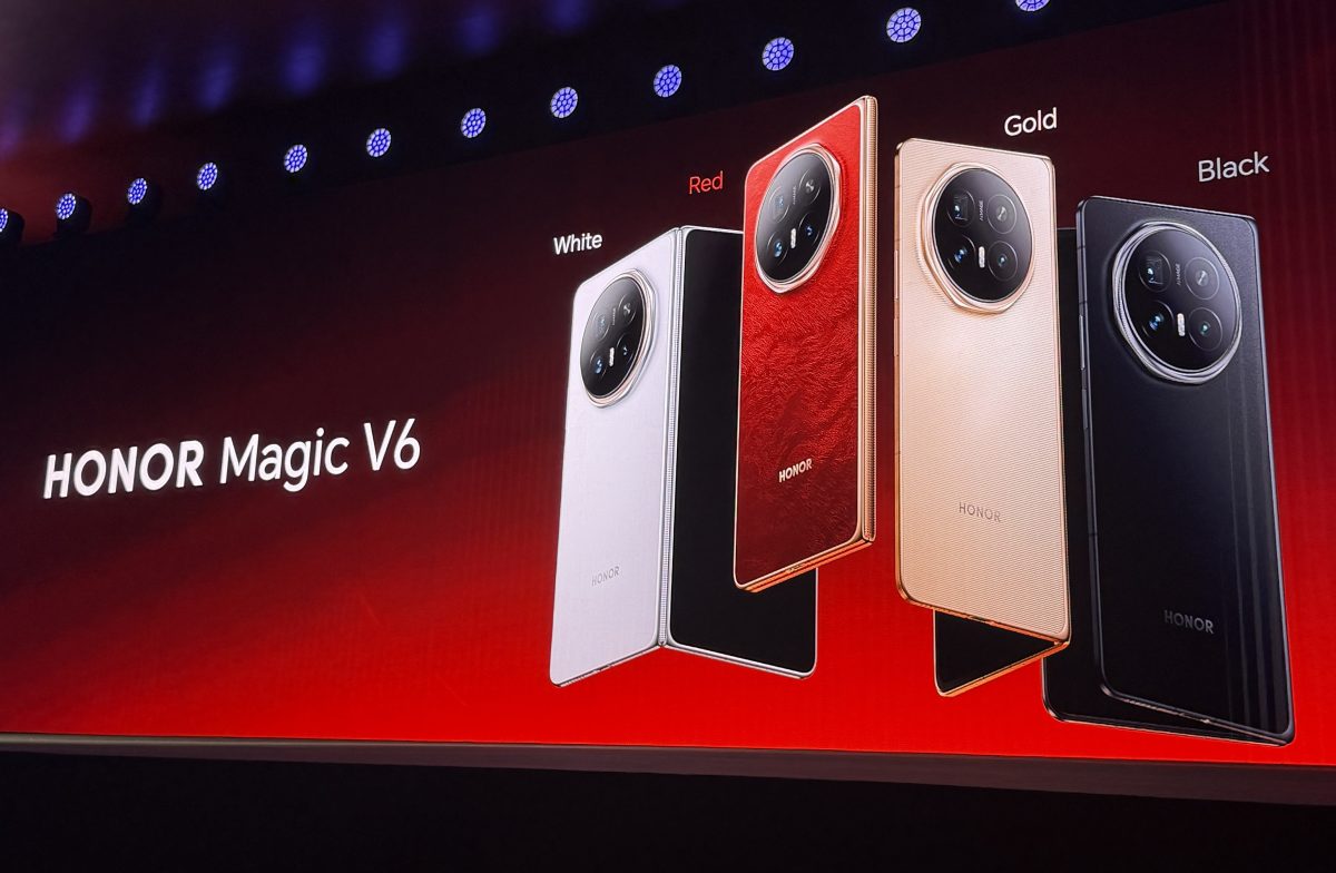 Honor Magic V6 eri väreissä.