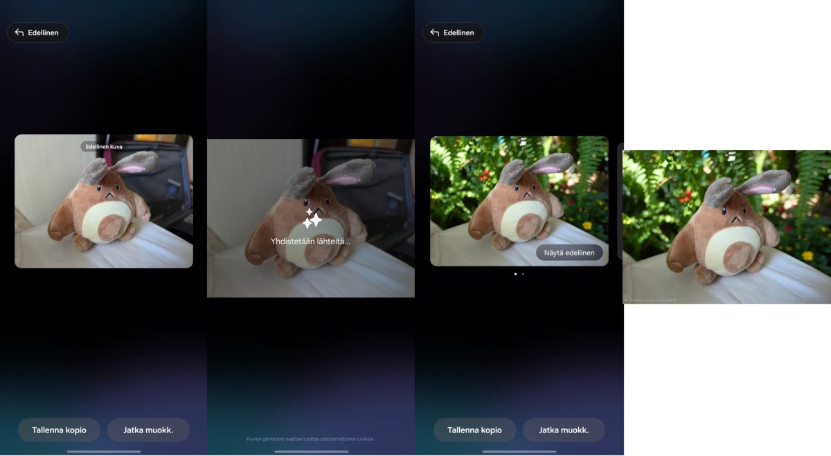 Galleria-sovelluksen tekoälyä on kehitetty.