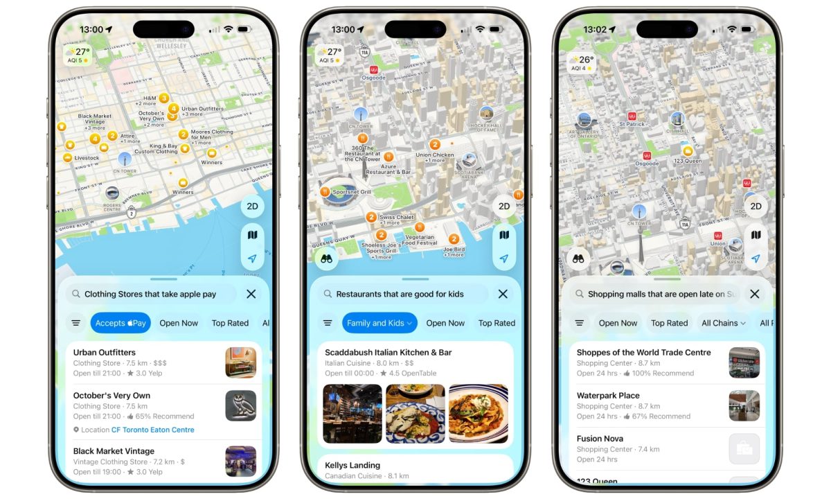 Applen Kartat-sovellus.