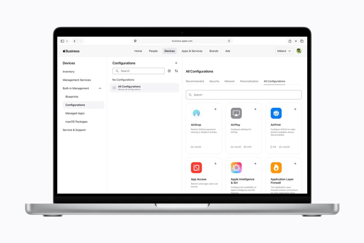 Laitehallinta on jatkossa Apple Businessin osa.
