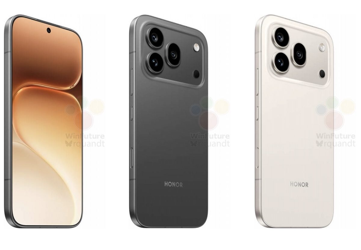 Honor 600 Pro eri väreissä. Kuva: WinFuture.de.